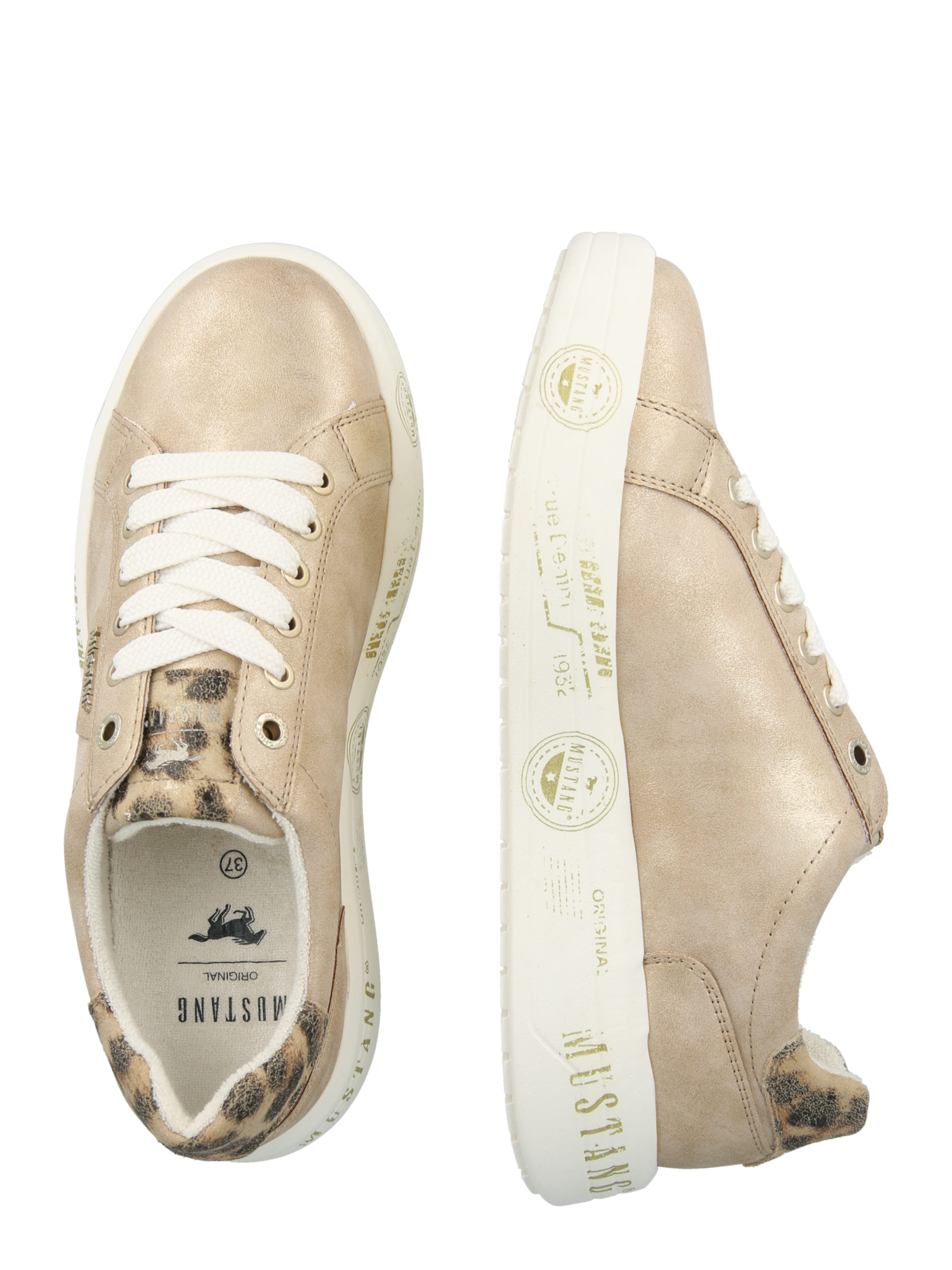 MUSTANG Platform trainers in Beige