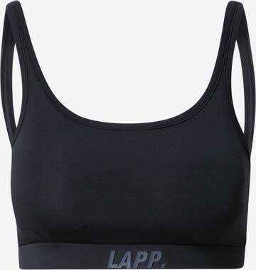 Lapp the Brand Sport-BH in Schwarz: predná strana