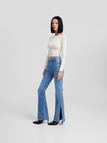 Bershka Flared Jeans in Blue