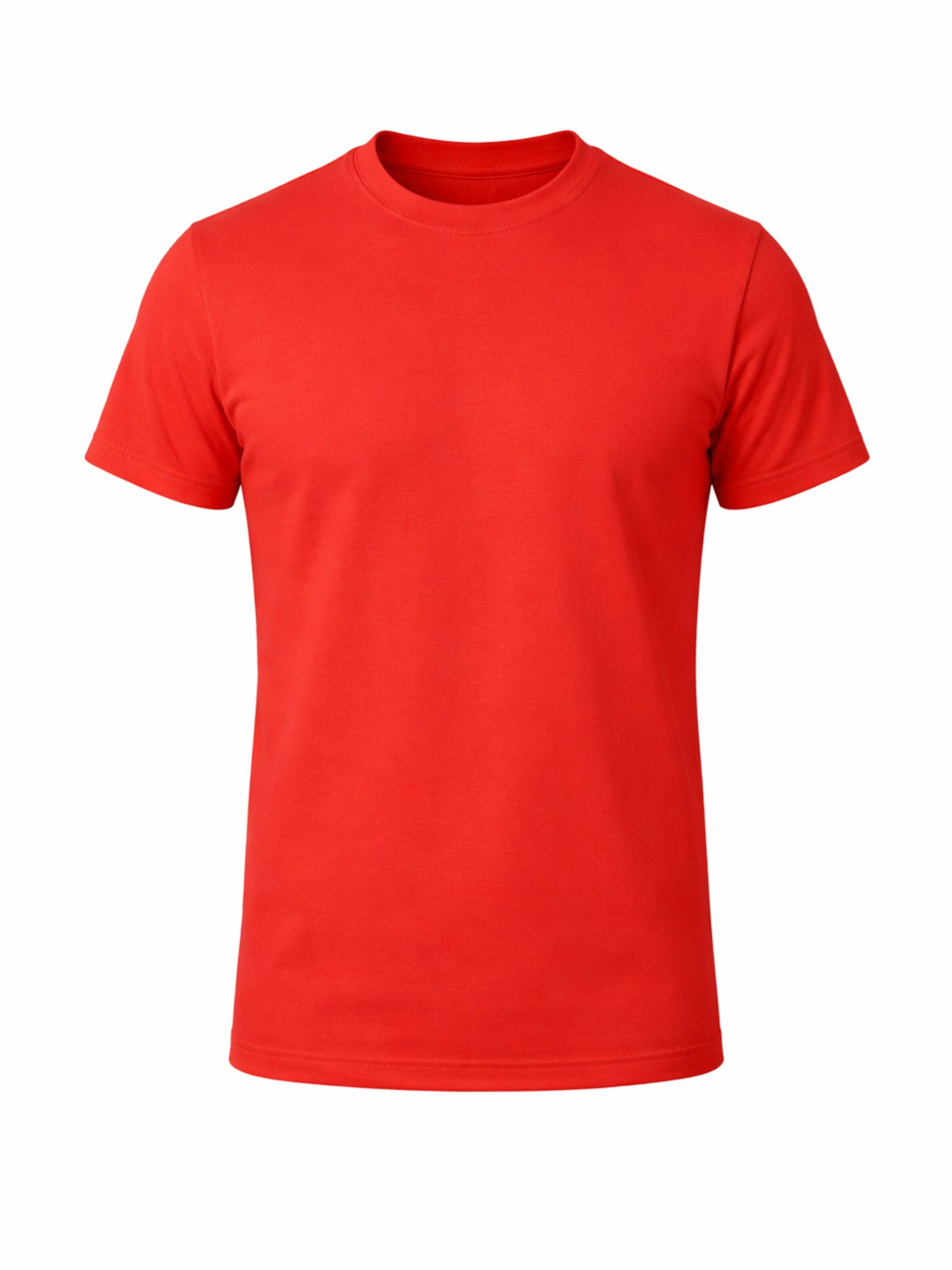 PANTONECLO Shirt 'Pantoneclo Men’s Crew Neck Short Sleeve T-Shirt' in Red: front
