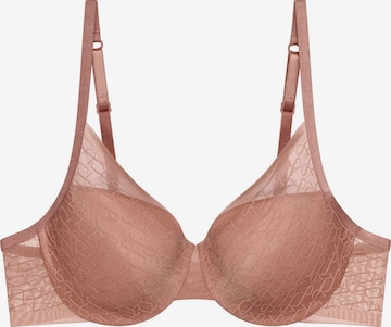 TRIUMPH Bügel-BH ' Red Label Triumph Signature Sheer ' in Beige: Vorderseite