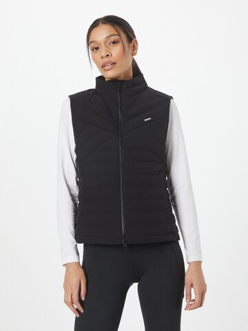 Gilet sportivo di aim'n in nero: frontale