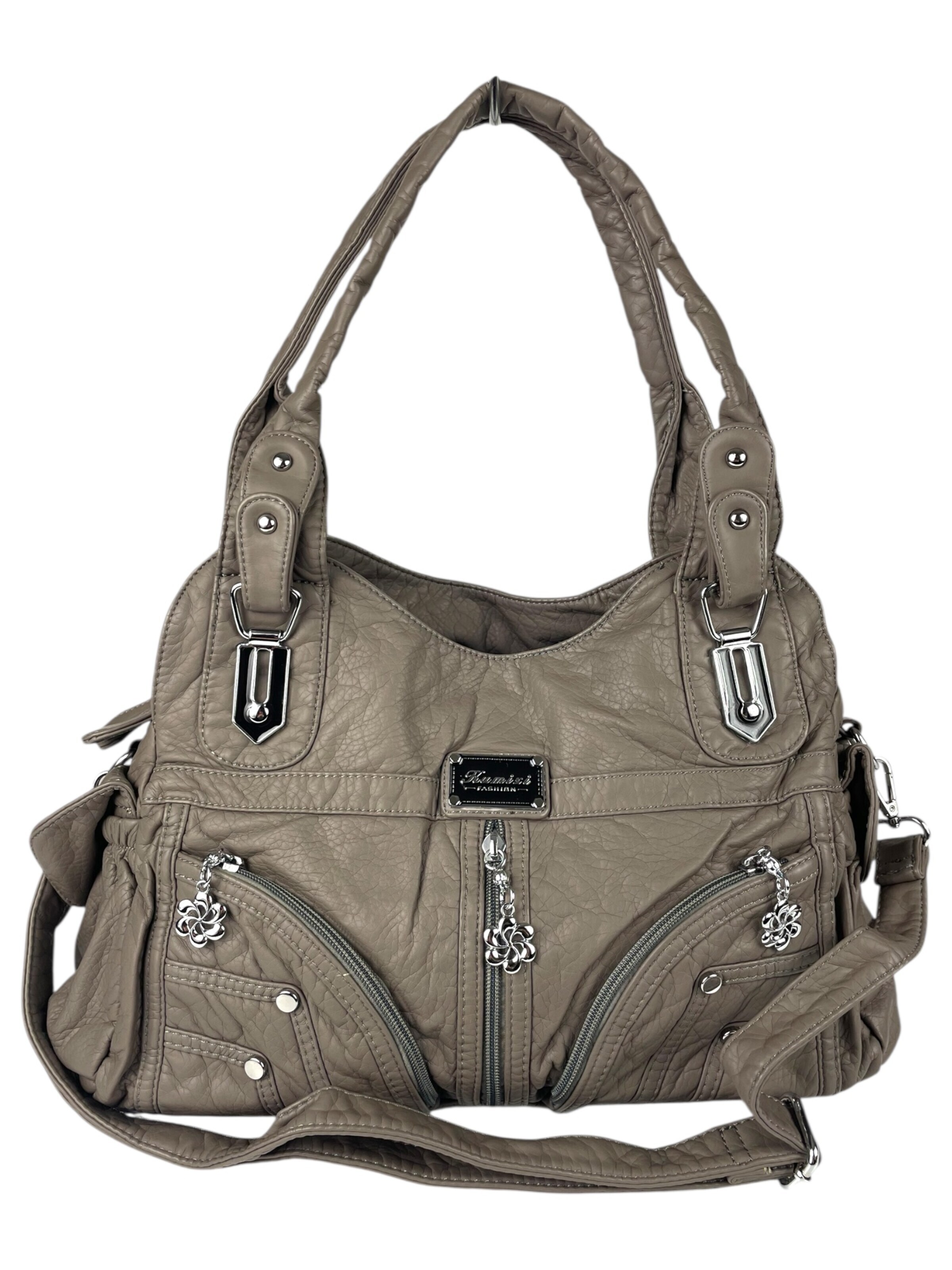 Kumixi Axelremsväska 'Schultertasche' i grå