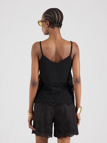 VILA Knitted Top 'DAN' in Black