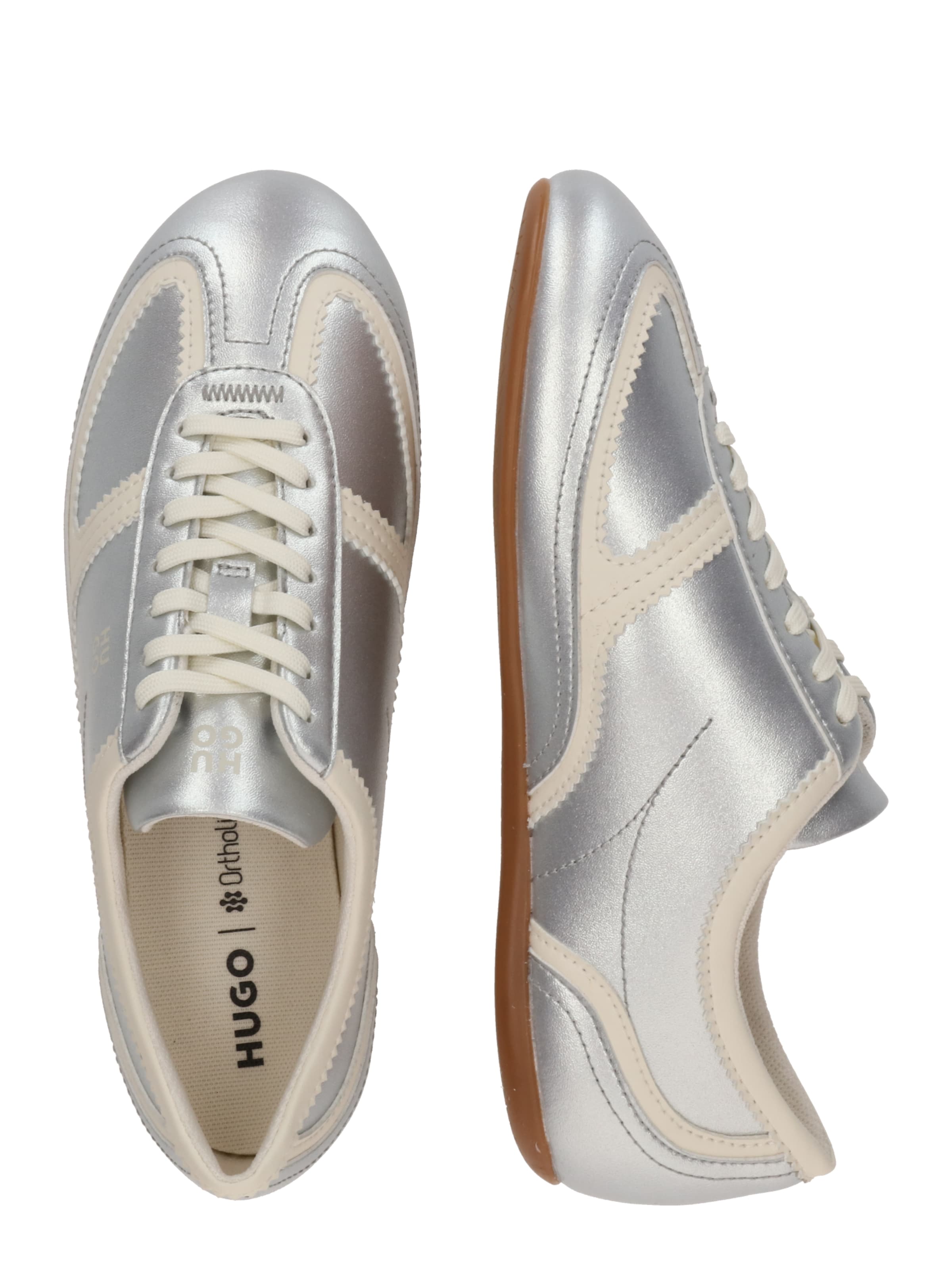 HUGO - Zapatillas deportivas bajas 'Mystie' en plata