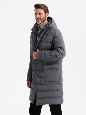 Ombre Winterjacke in Grau