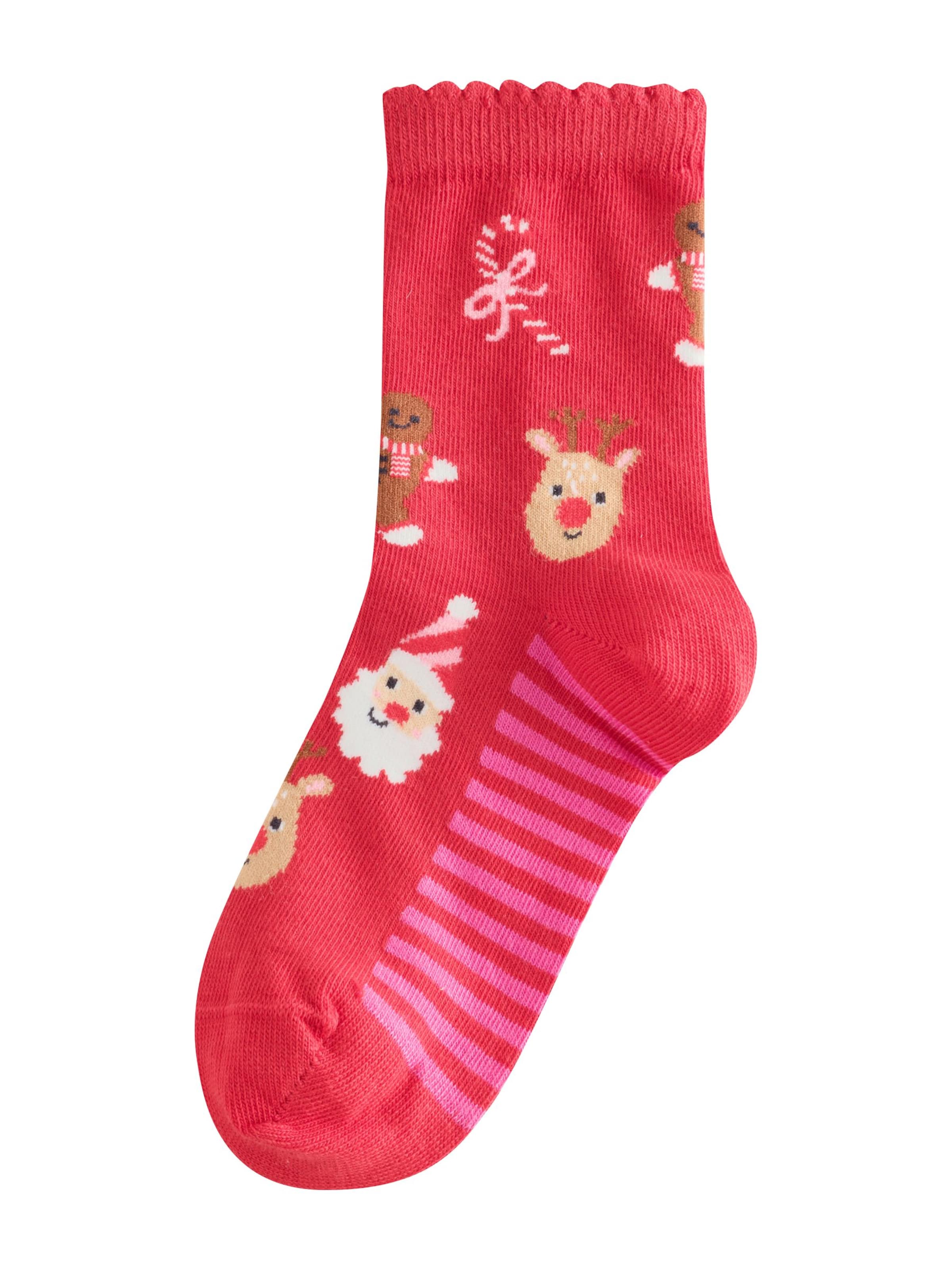 Next - Calcetines 'Rich Christmas Character' en azul