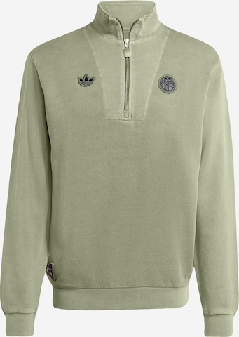 žalia ADIDAS ORIGINALS Megztinis be užsegimo 'FC Bayern München Terrace Icons': priekis