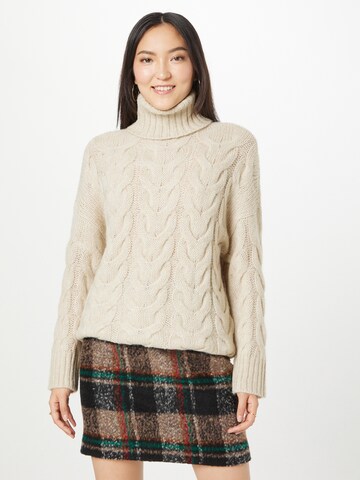 Y.A.S Sweater 'HIRA' in Beige: front