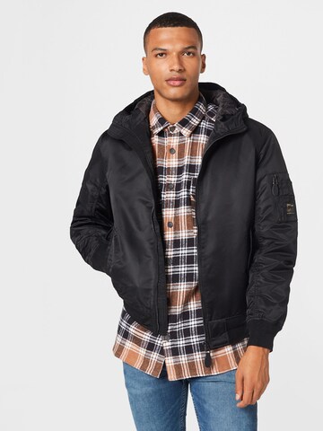 Veste mi-saison Superdry en noir : devant