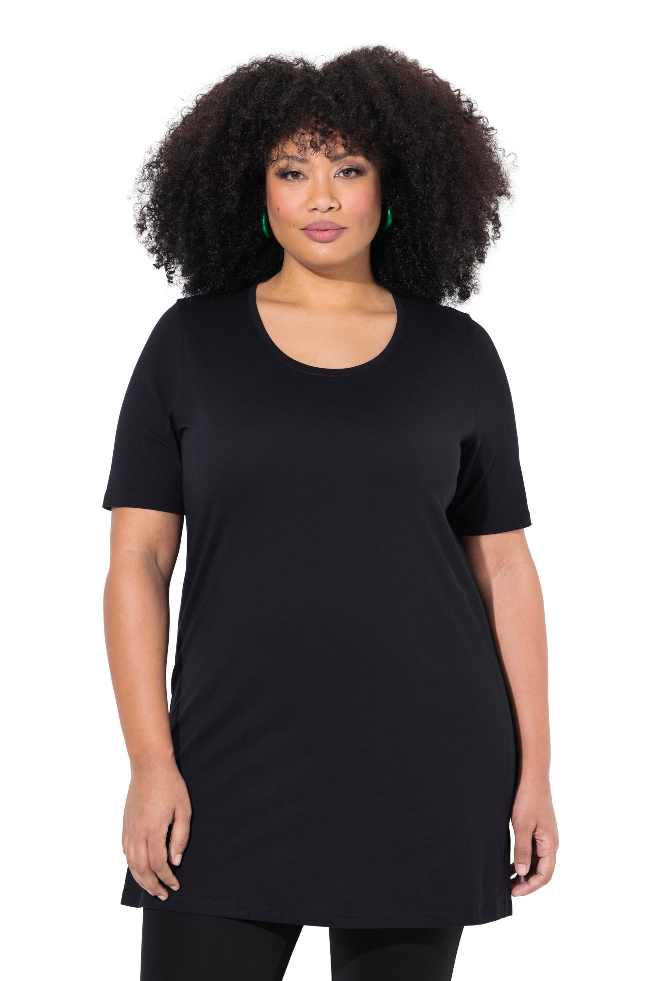 Ulla Popken Shirt in Schwarz: Vorderseite