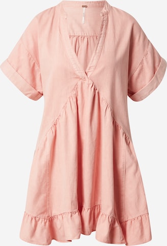 Robe-chemise 'AGNES' Free People en rose : devant