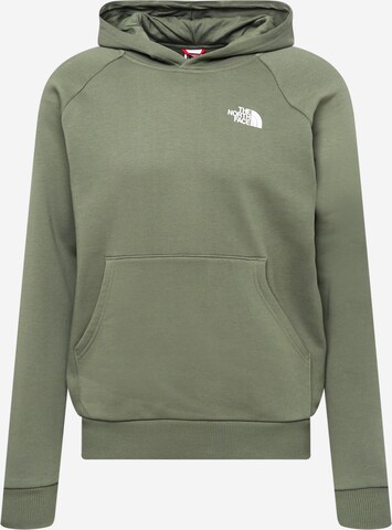 THE NORTH FACE Sweatshirt i grön: framsida