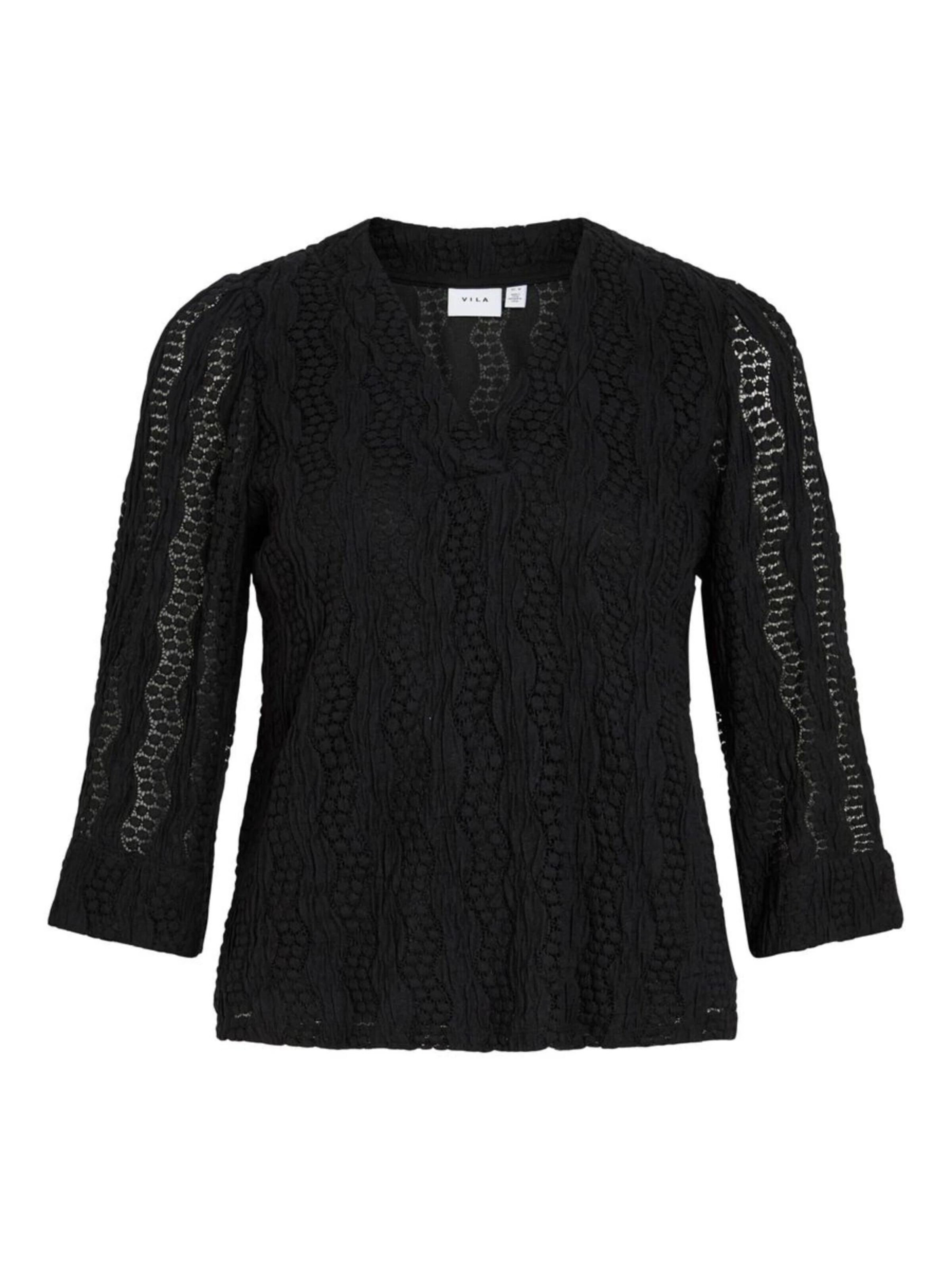 VILA Bluse '14103890' i S i sort, Produktvisning