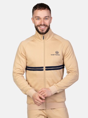 Sergio Tacchini Trainingsjacke 'New Dallas' in Braun: Vorderseite