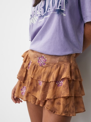 Pull&Bear Skirt in Brown