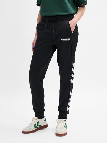 Hummel Tapered Workout Pants 'LEGACY EVY' in Black: front