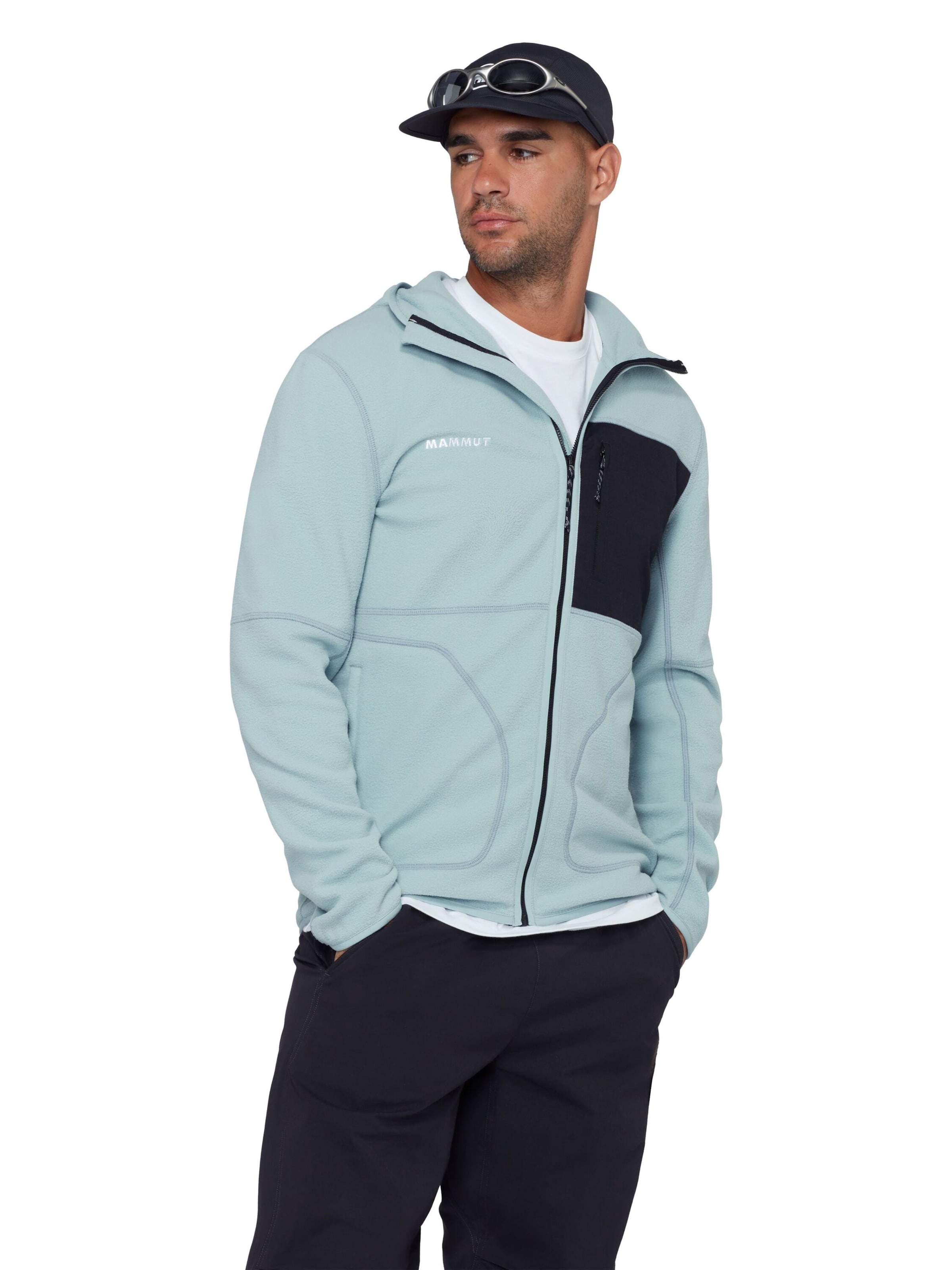 MAMMUT Athletic Fleece Jacket 'Tamaro' in Blue: front