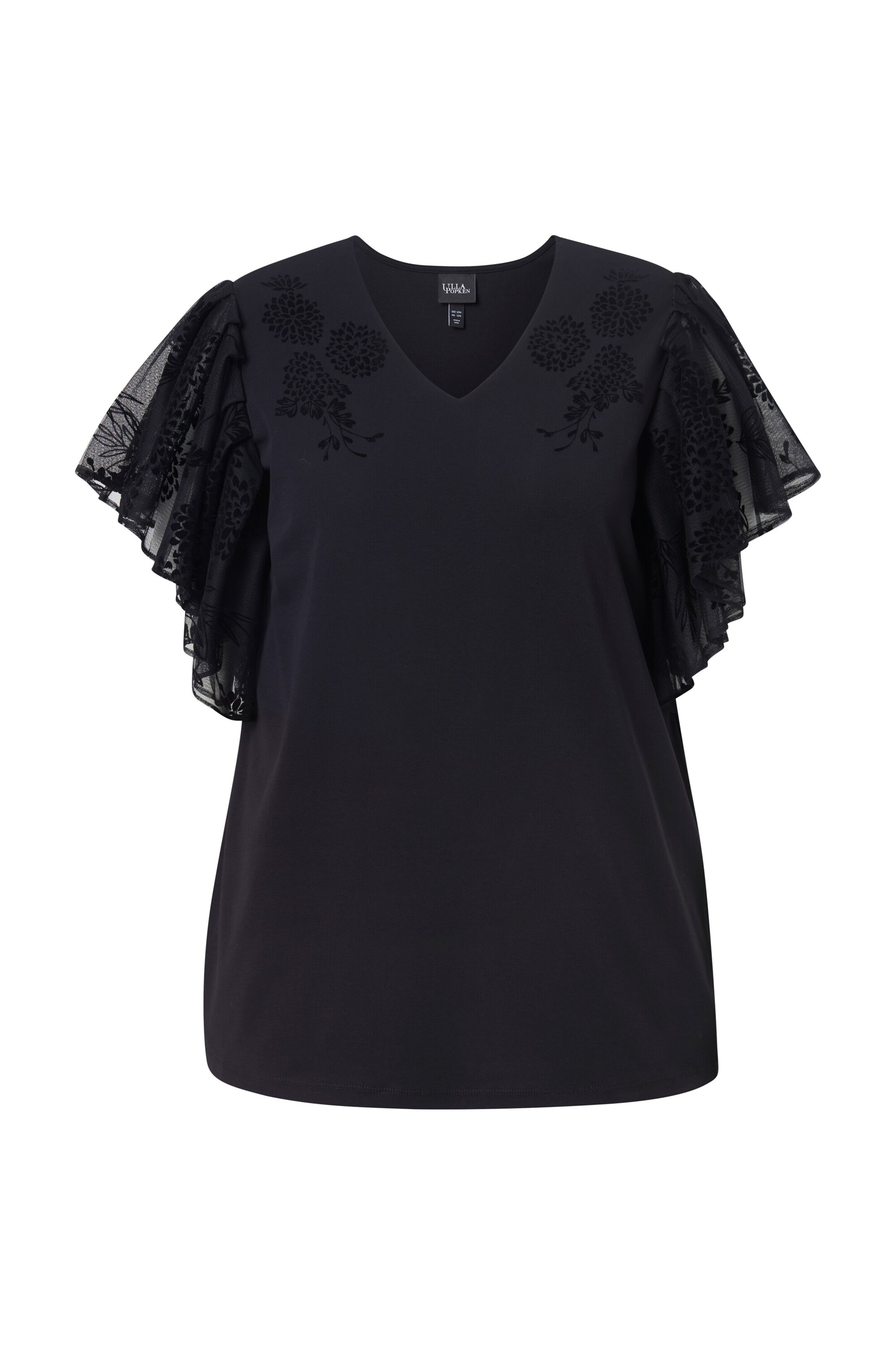 Ulla Popken Shirt in Black: front