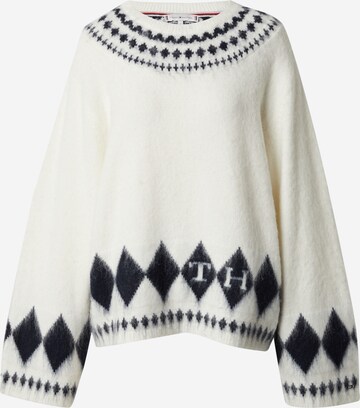 Pull-over TOMMY HILFIGER en blanc : devant