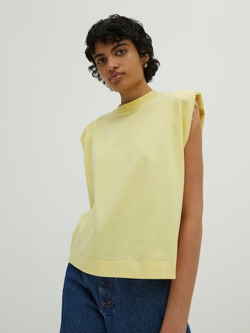 T-shirt 'Elise' EDITED en jaune : devant