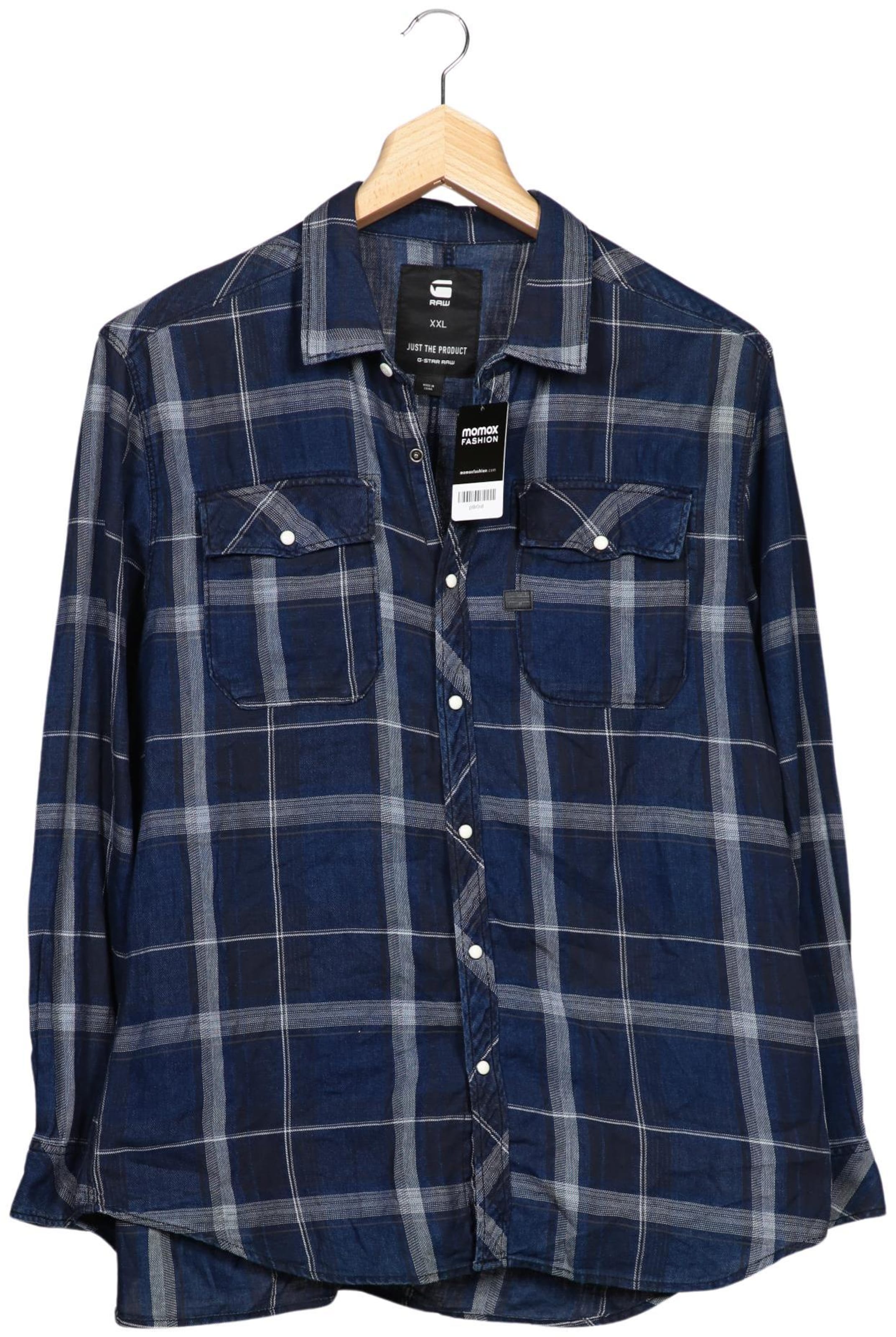 G-STAR Button Up Shirt in XXL in Blue: front