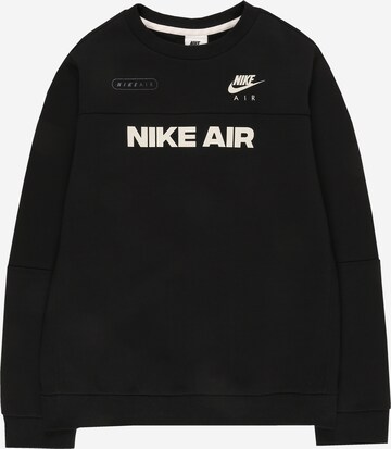 Nike Sportswear Sweatshirt in Zwart: voorkant