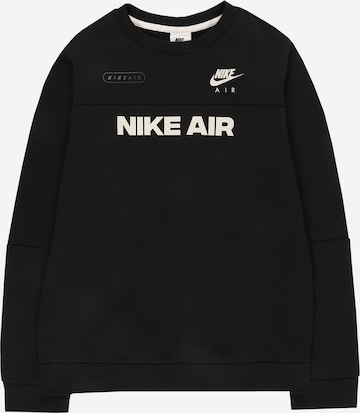 Nike Sportswear Sweatshirt in Black: front