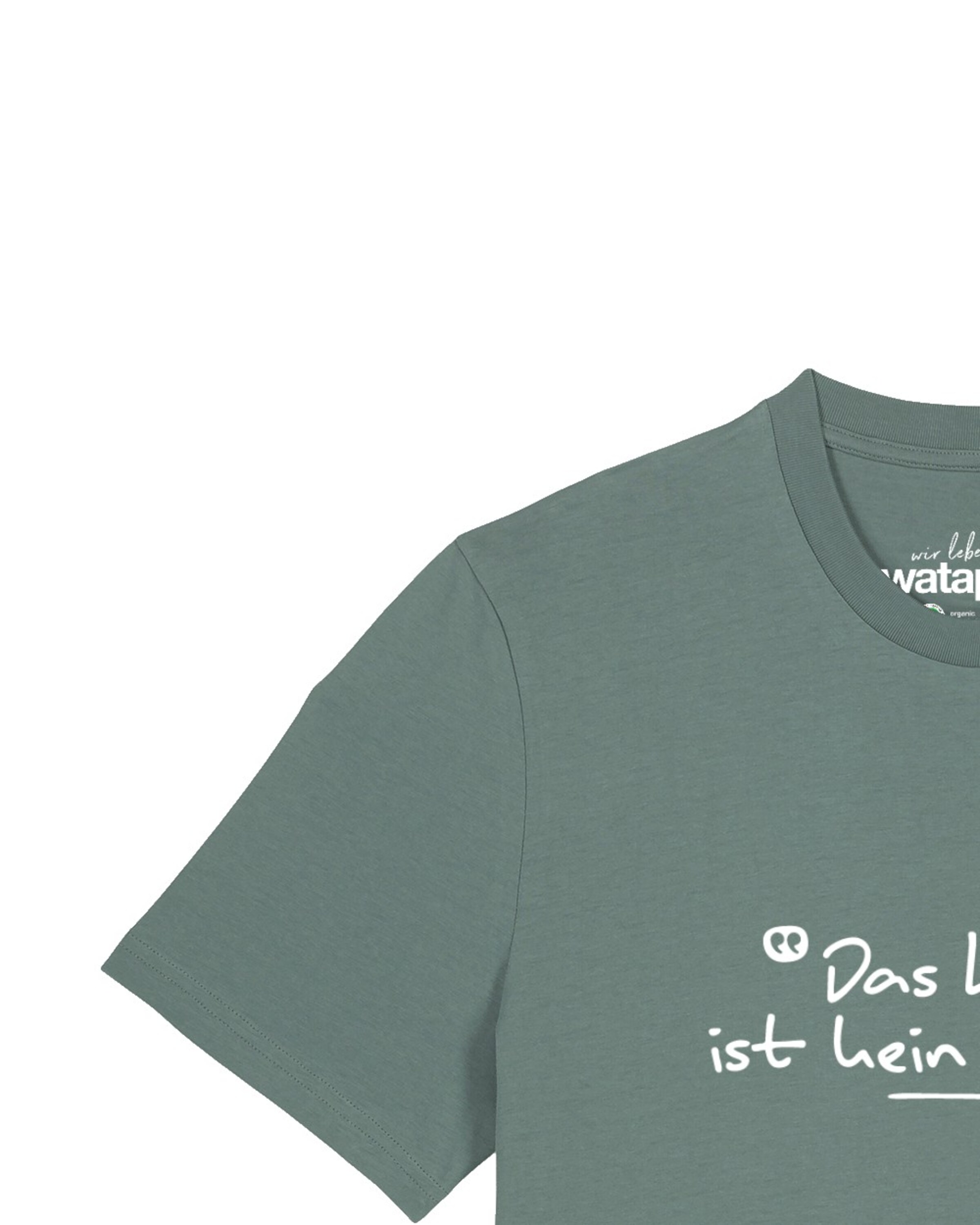 Watapparel Shirt 'Das Leben Ist Kein Ponyhof' in Green