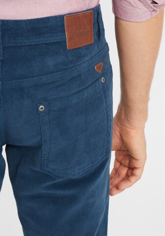 BLEND Slim fit Trousers 'Manito' in Blue