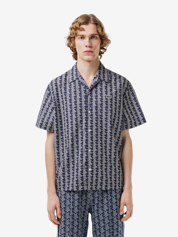 LACOSTE Regular fit Button Up Shirt in Blue: front