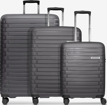 Ensemble de bagages Pactastic en gris : devant