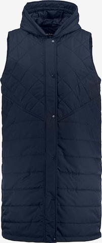 Ulla Popken Bodywarmer in Blauw: voorkant