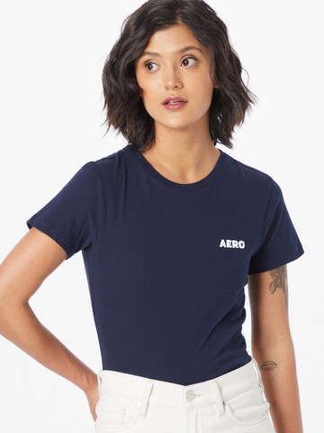 AÉROPOSTALE - Camisa em azul: frente