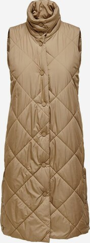 Only Petite Bodywarmer in Bruin: voorkant