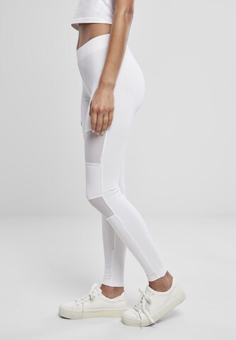 Urban Classics Skinny Leggings i vit