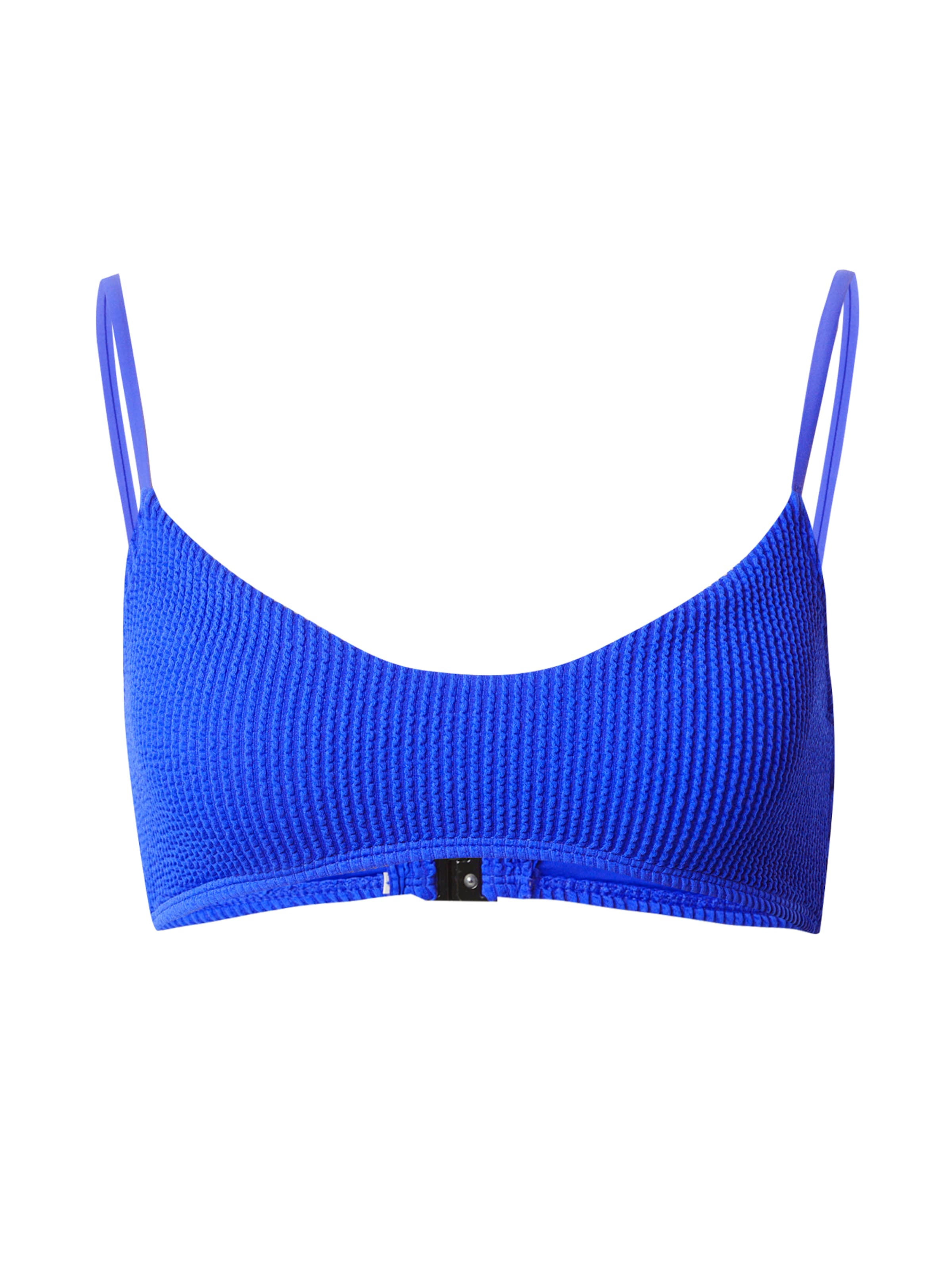 zils TOPSHOP Bezvīļu Bikini augšdaļa: no priekšpuses