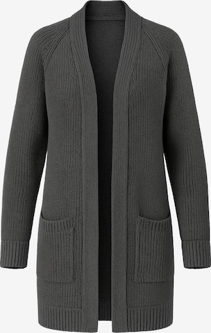 WOMAN VISION Gebreid vest in Grijs: voorkant