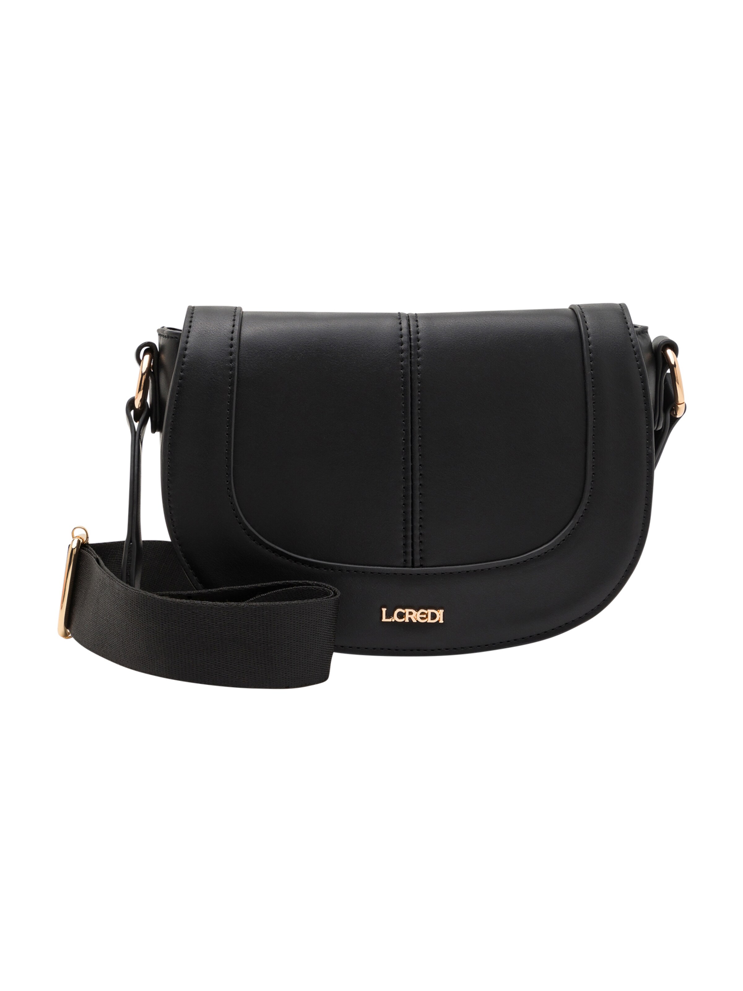 L.CREDI Õlakott 'Orell', värv must: eest vaates