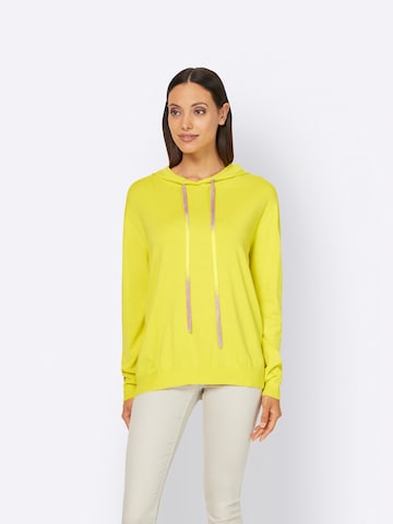 heine Sweatshirt in Yellow: front