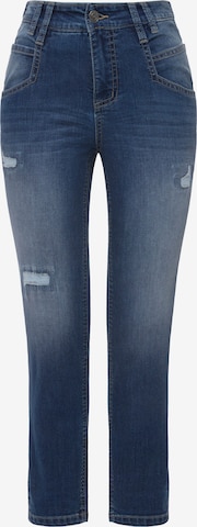 LAURASØN Slimfit Jeans in Blauw: voorkant