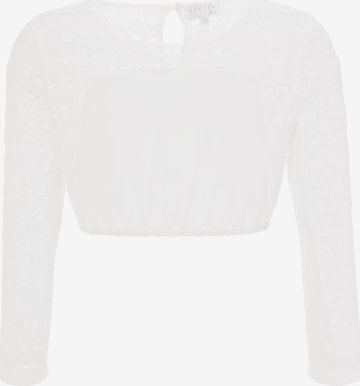 MARJO - Blusa tradicional 'MarJo' en blanco