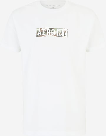 AÉROPOSTALE Тениска в бяло: отпред