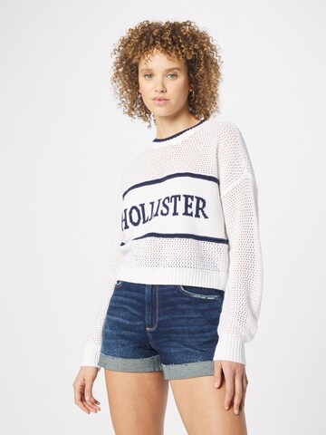 HOLLISTER Sweter w kolorze biały: przód