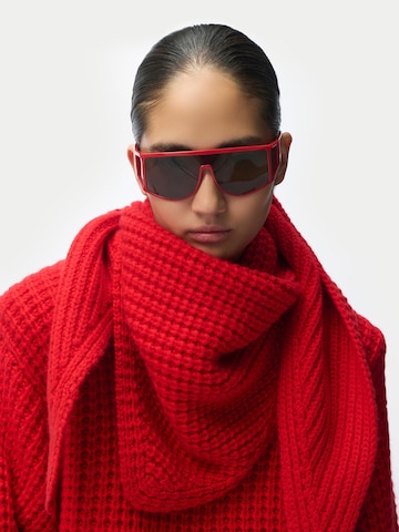 GOBI Cashmere Halsduk 'Unisex Cashmere Cape Scarf' i röd