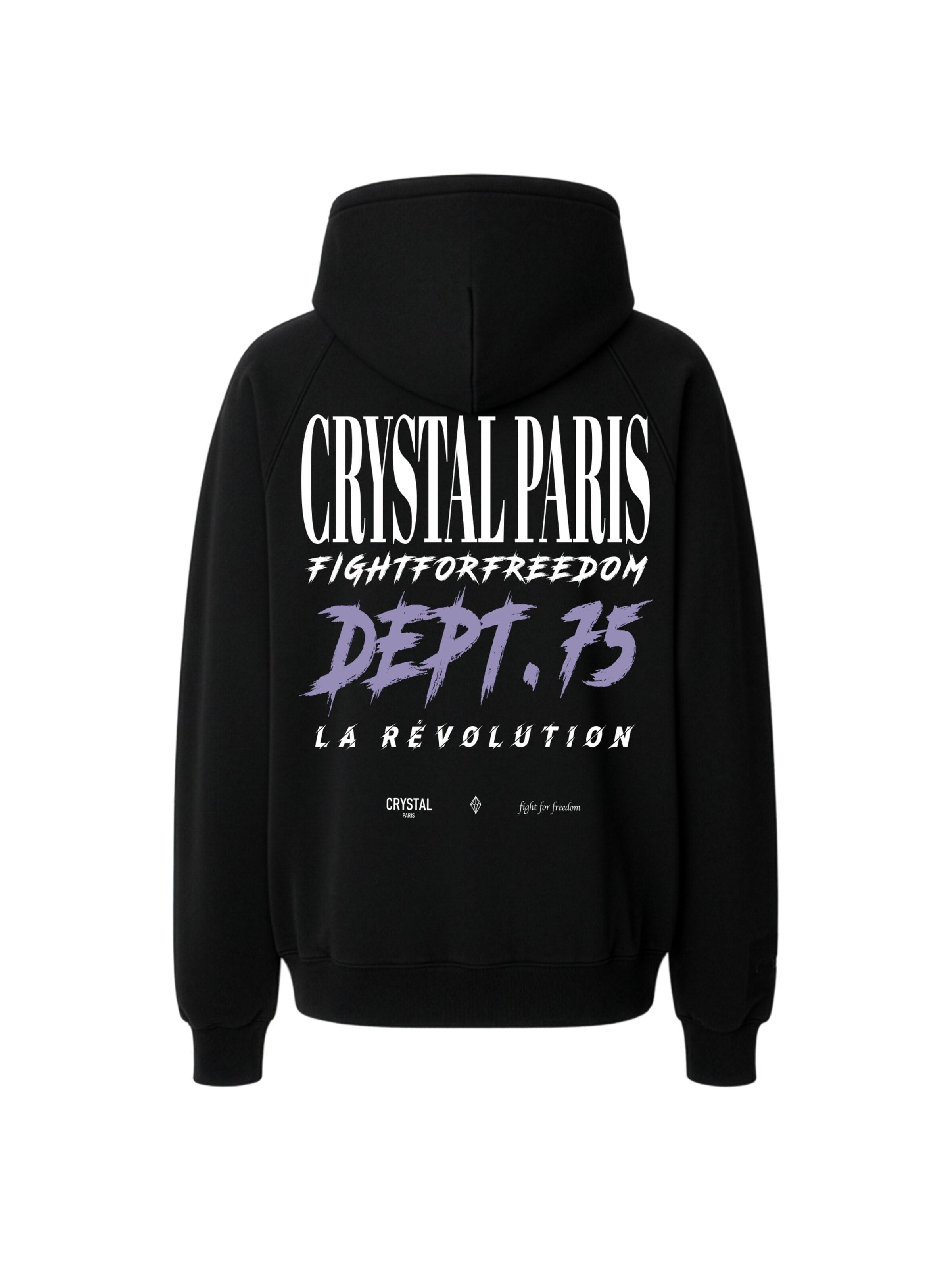 Crystal Paris Sweatshirt 'Dept. 75'‌‌‌‌ in Schwarz