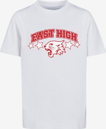 F4NT4STIC Shirt 'Disney High School Musical The Musical Wildcat Stars' in White: front
