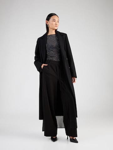 VILA Wide leg Trousers 'Varone' in Black