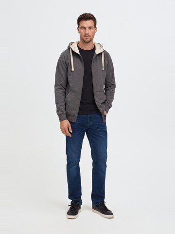 BLEND Sweat jacket 'Speedy' in Grey
