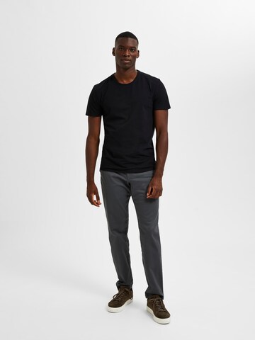 SELECTED HOMME - Camiseta 'Ael' en negro